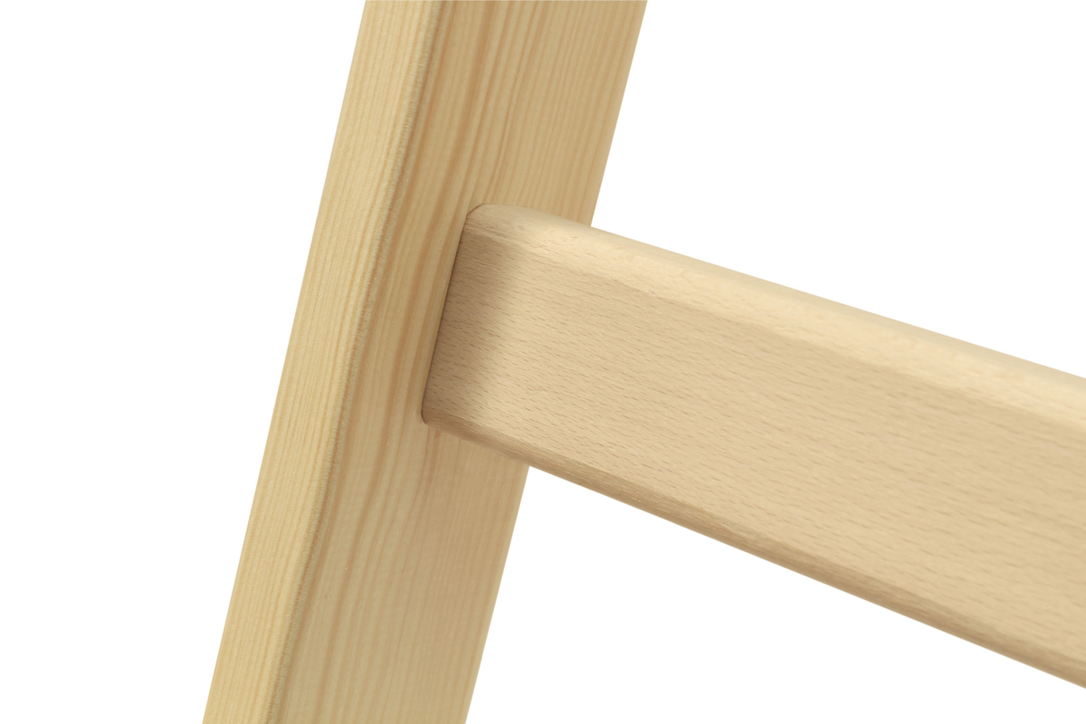 Hymer Sprossenstehleiter aus Holz Detail 3 ZOOM