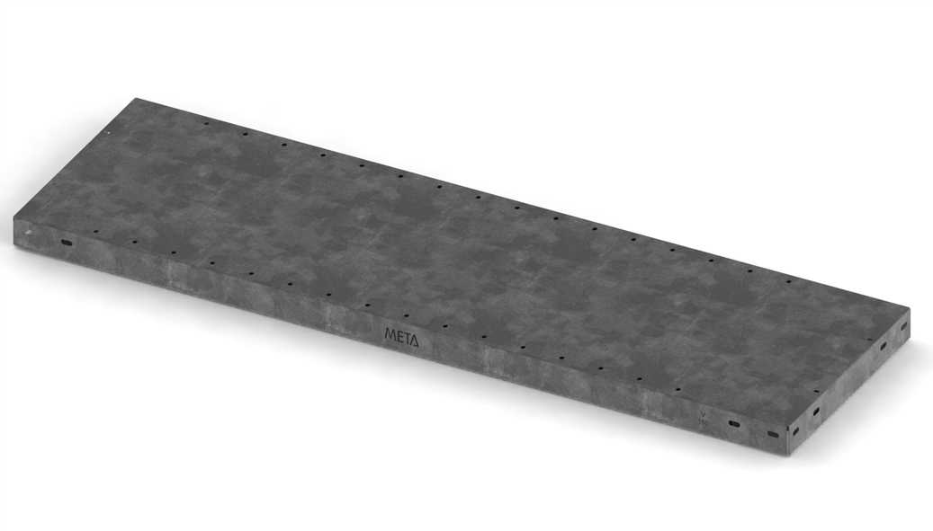 META Fachboden für Lagerregal, Breite x Tiefe 1000 x 500 mm, mit korrosionsschützender Zinkbeschichtung Standard 1 ZOOM