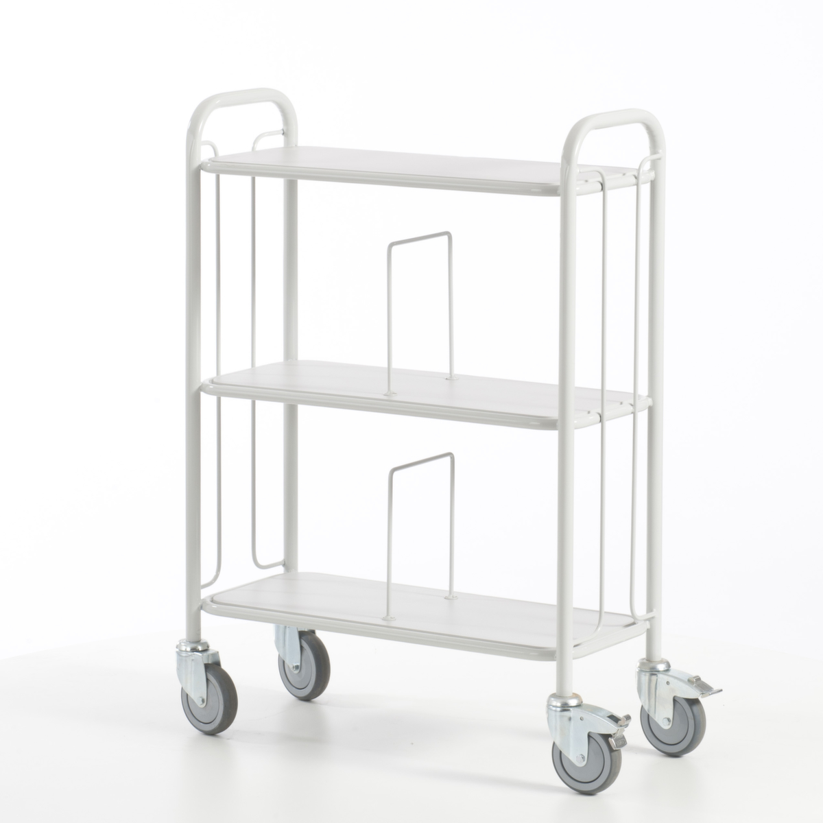Rollcart Bürowagen, Traglast 150 kg, 3 Etagen Standard 9 ZOOM