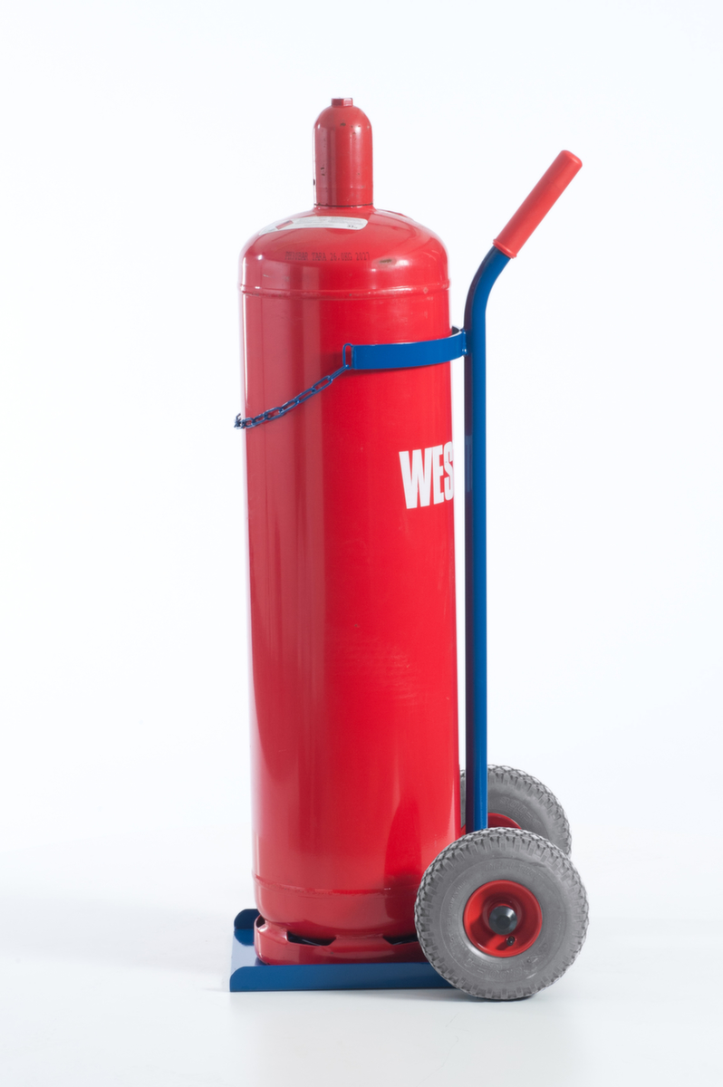 Rollcart Flaschenkarre, für 1 x 33 kg Propangas Flasche, Luft-Bereifung Standard 3 ZOOM