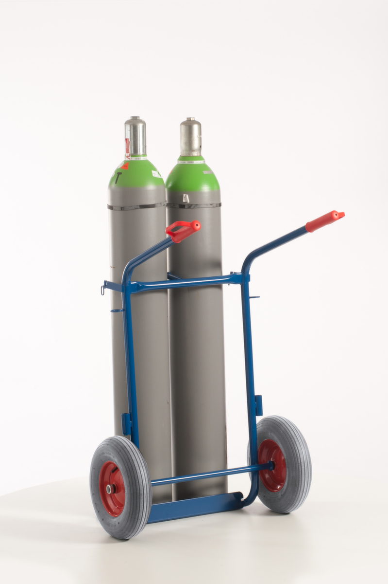 Rollcart Flaschenkarre, für 2x40/50 l Flasche, Luft-Bereifung Standard 5 ZOOM