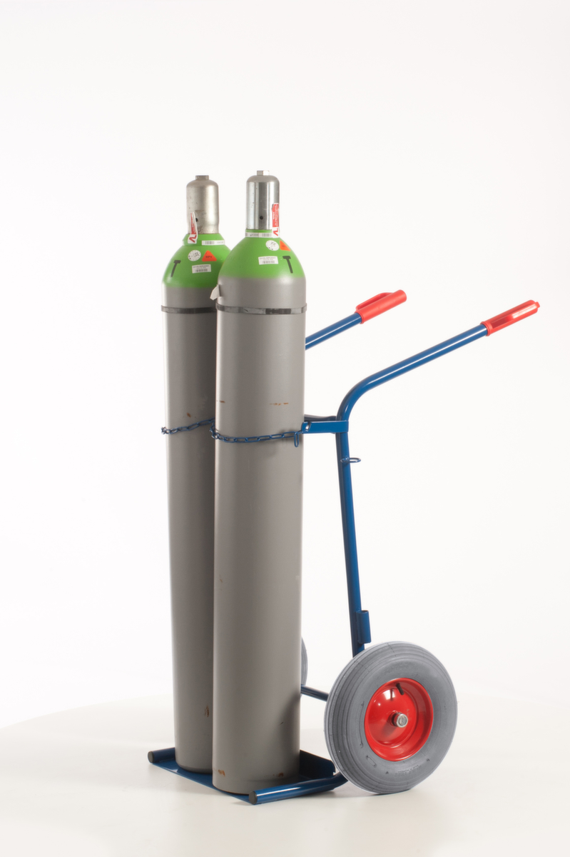 Rollcart Flaschenkarre, für 2x40/50 l Flasche, Luft-Bereifung Standard 14 ZOOM