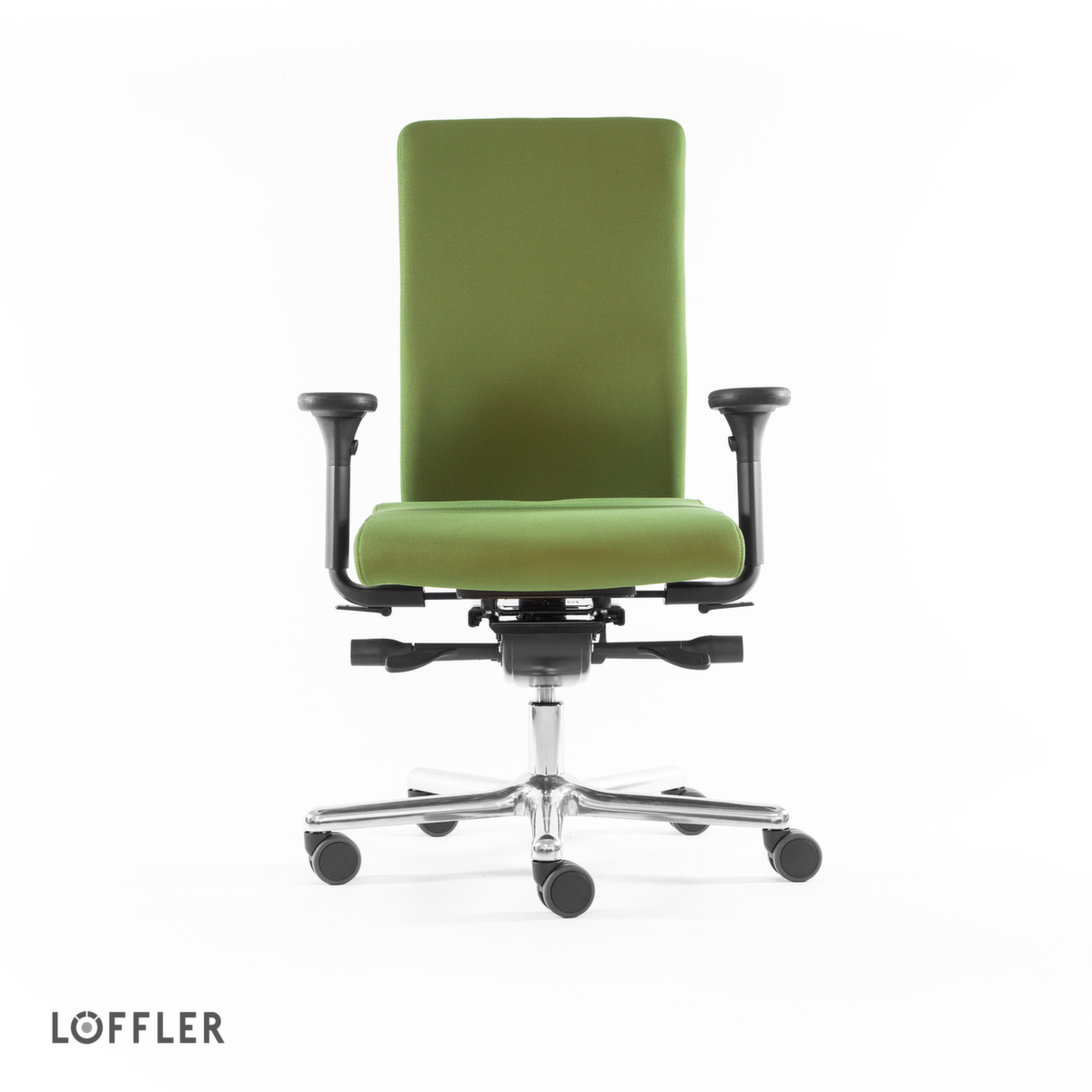Löffler Bürodrehstuhl mit Taschenfederkern-Sitz, grün Standard 2 ZOOM