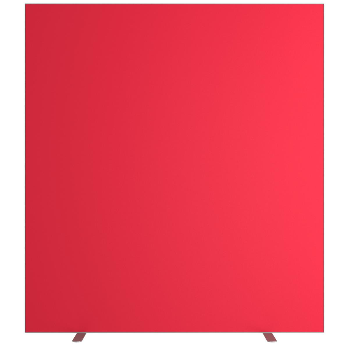 Paperflow Trennwand mit beidseitigem Stoffbezug, Höhe x Breite 1740 x 1600 mm, Wand rot Standard 1 ZOOM