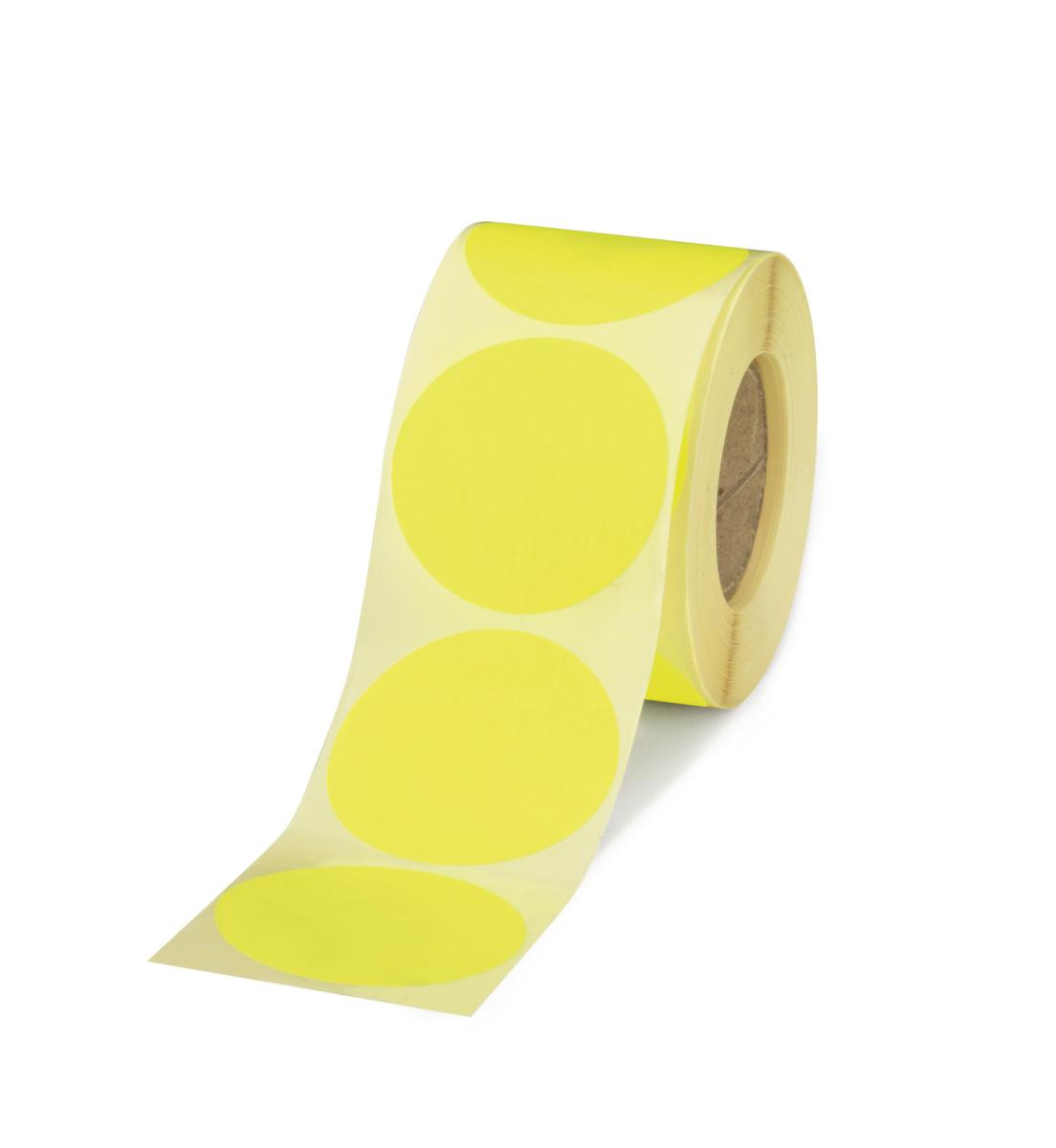 Permanent klebende Markierungspunkte neonfarbend, gelb Standard 1 ZOOM