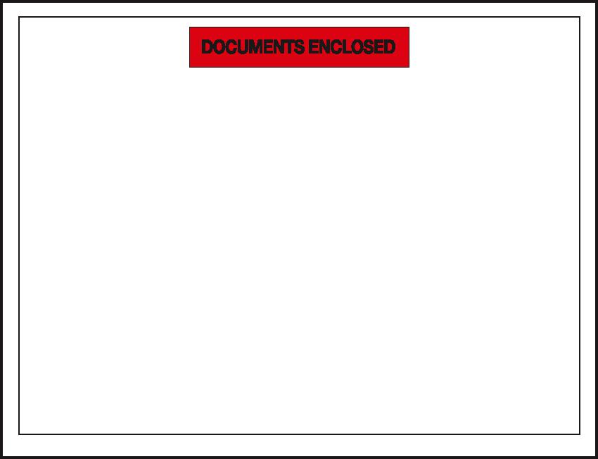 Raja Begleitpapiertasche "Documents enclosed", DIN A4 Standard 1 ZOOM