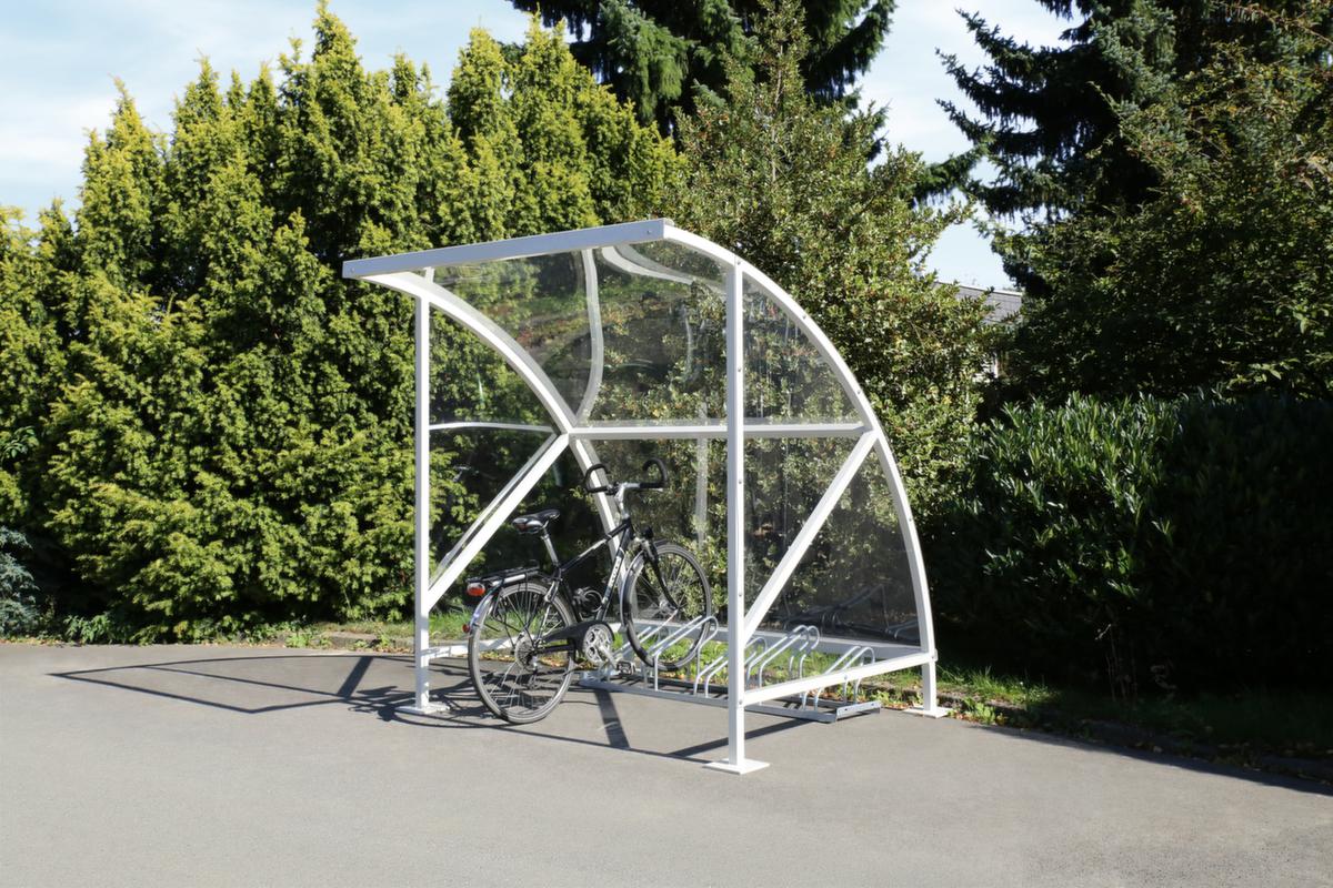 WSM Rundbogen-Fahrradüberdachung, Breite x Tiefe 2090 x 2180 mm Standard 1 ZOOM