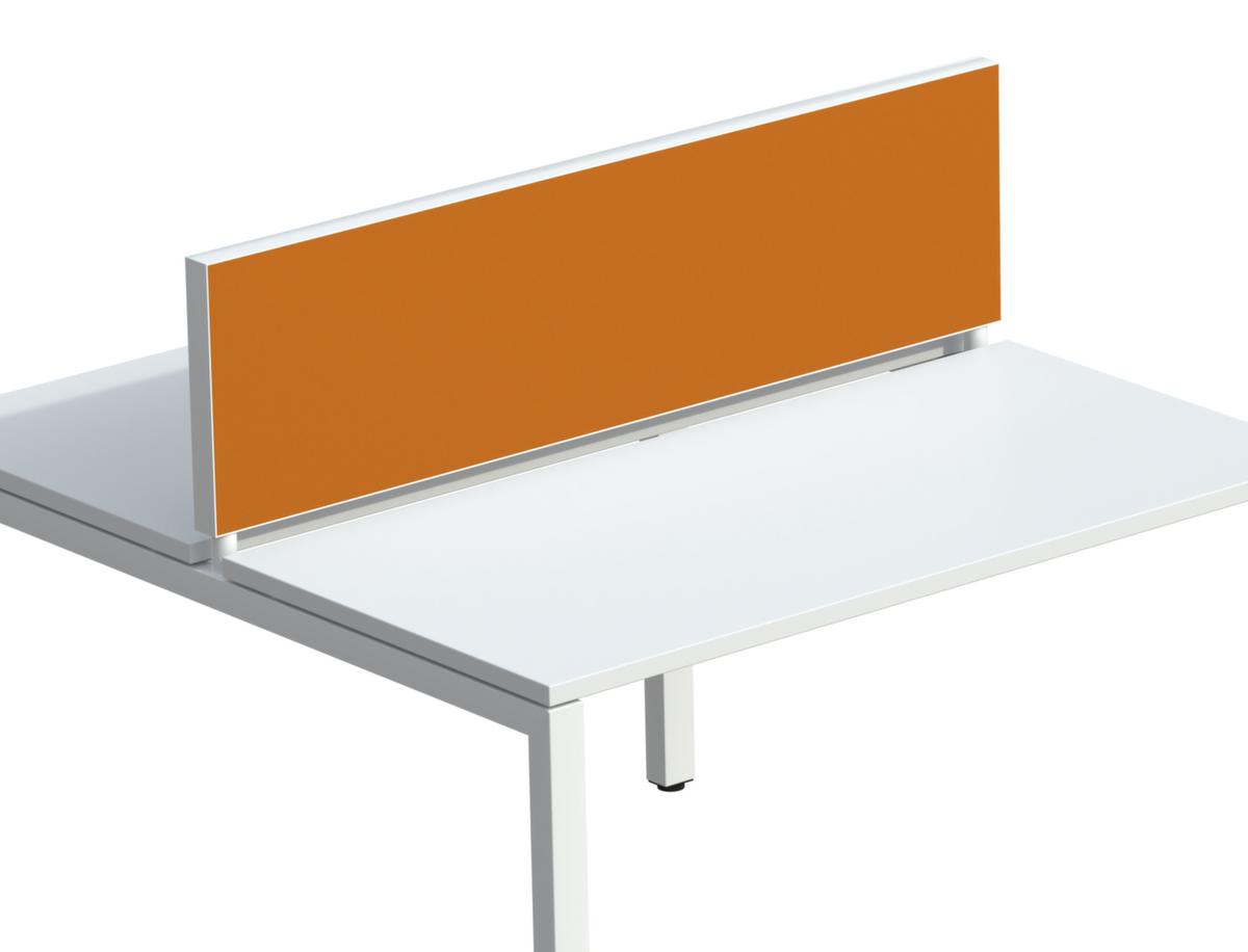 Paperflow Tischtrennwand, Höhe x Breite 330 x 1400 mm, Wand orange Standard 1 ZOOM