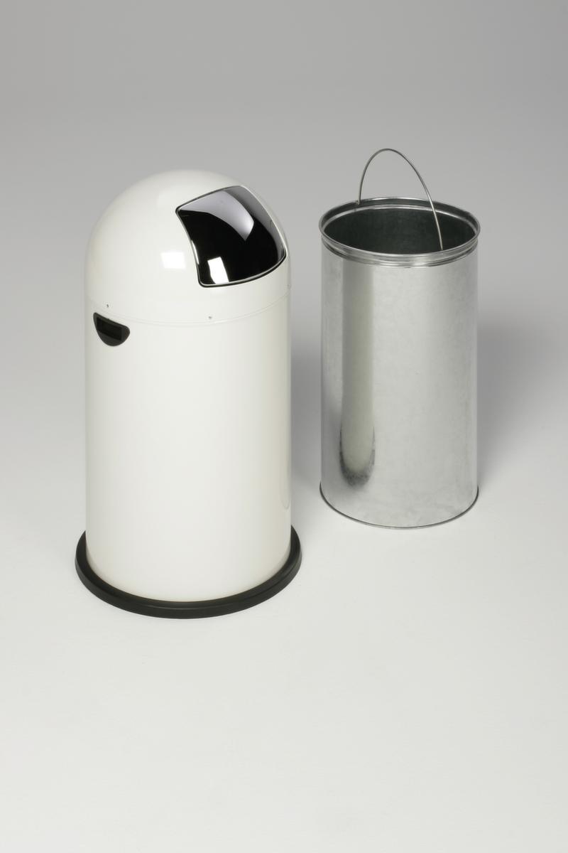 Push-Abfallbehälter, 22 l, weiß Standard 3 ZOOM