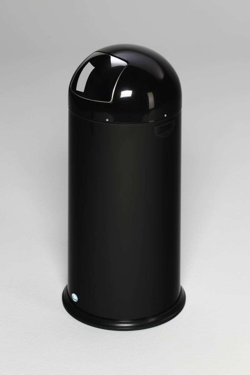 Push-Abfallbehälter, 33 l, schwarz Standard 2 ZOOM