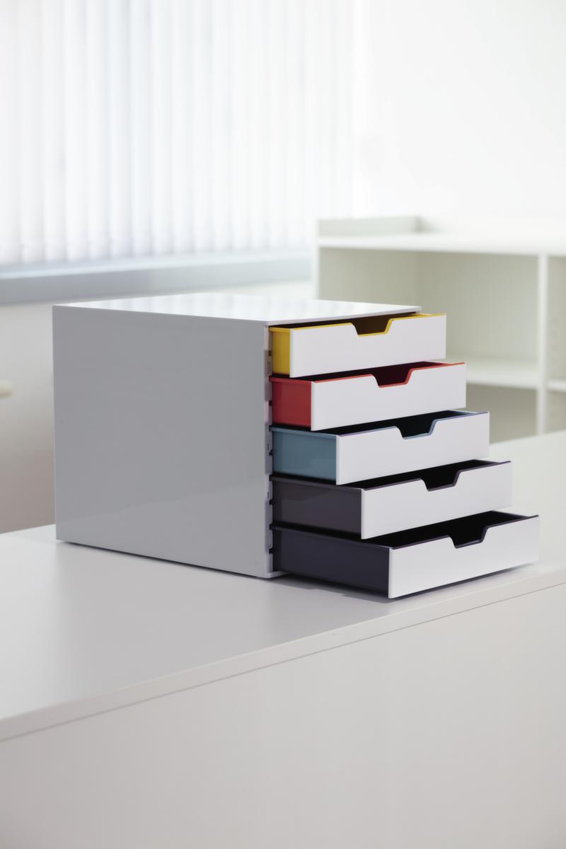 Durable Schubladenbox VARICOLOR® MIX in weiß, für DIN A4/DIN C4/Folio Milieu 1 ZOOM