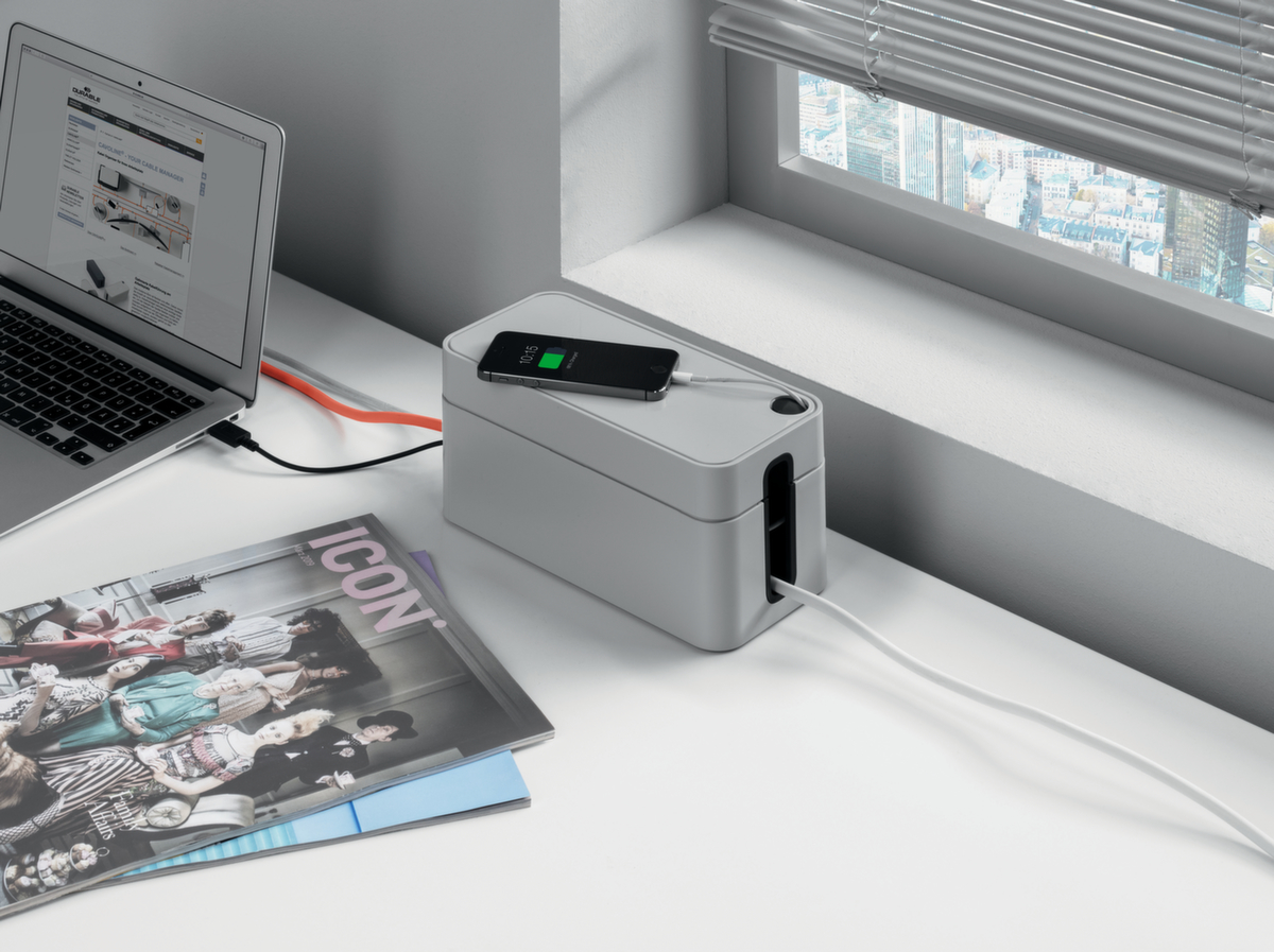 Durable Kabelbox CAVOLINE® BOX S, für 3-fach Steckdosenleiste Milieu 2 ZOOM