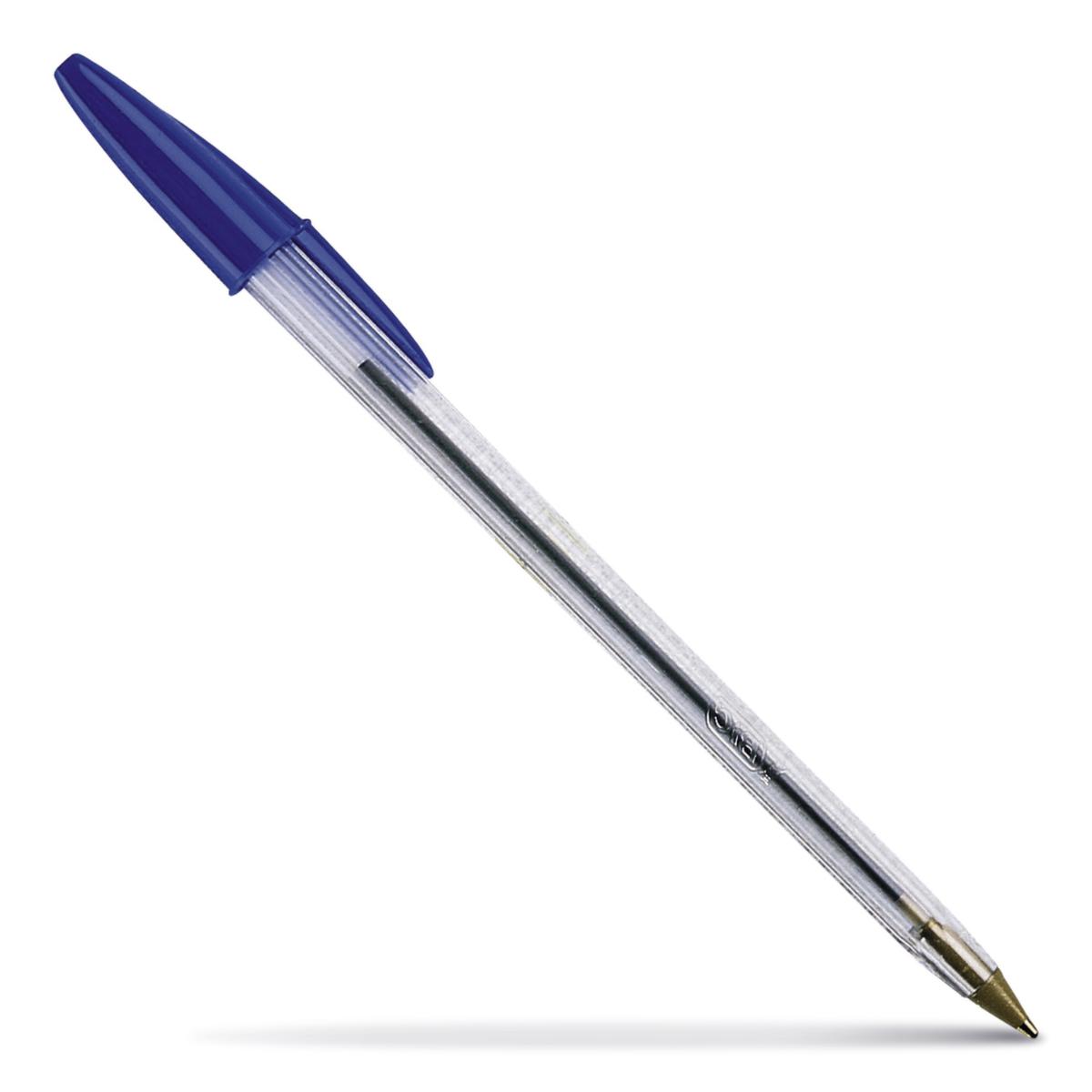 BIC® Kugelschreiber Cristal, Schriftfarbe blau, Schaft transparent Standard 1 ZOOM