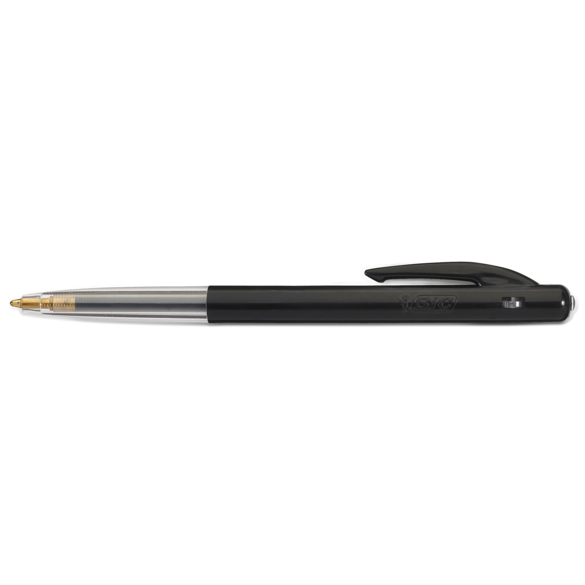 BIC® Kugelschreiber M10 Clic Fine, Schriftfarbe schwarz, Schaft schwarz/transparent Standard 1 ZOOM