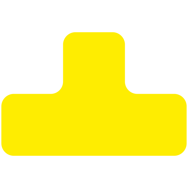 EICHNER Klebesymbol, T-Form, gelb Standard 1 ZOOM