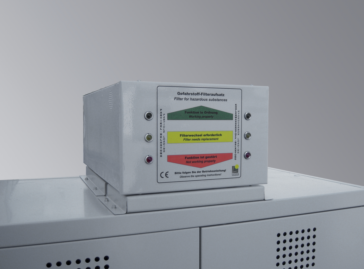 Lacont Aufsatzadapter storeLAB für Umluftsystem mit Filter für Gift-/Chemikalienschrank Standard 1 ZOOM