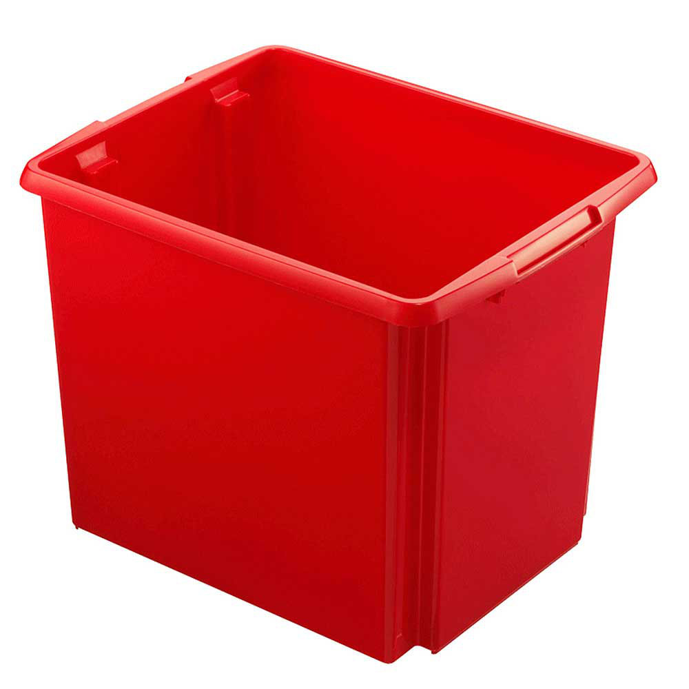 Leichter Drehstapelbehälter, rot, Inhalt 45 l Standard 1 ZOOM