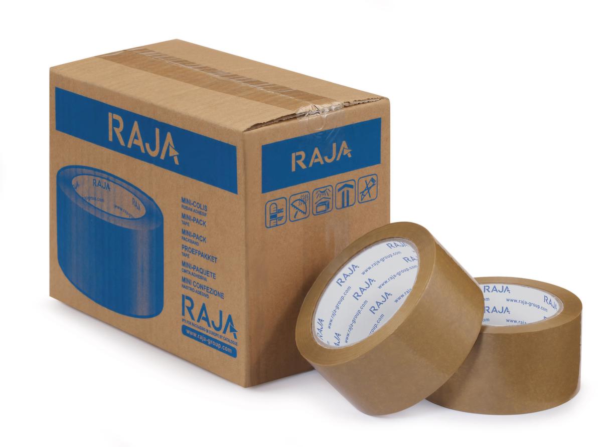 Raja PVC-Packband für Pakete bis 30 kg, Länge x Breite 66 m x 50 mm Standard 2 ZOOM