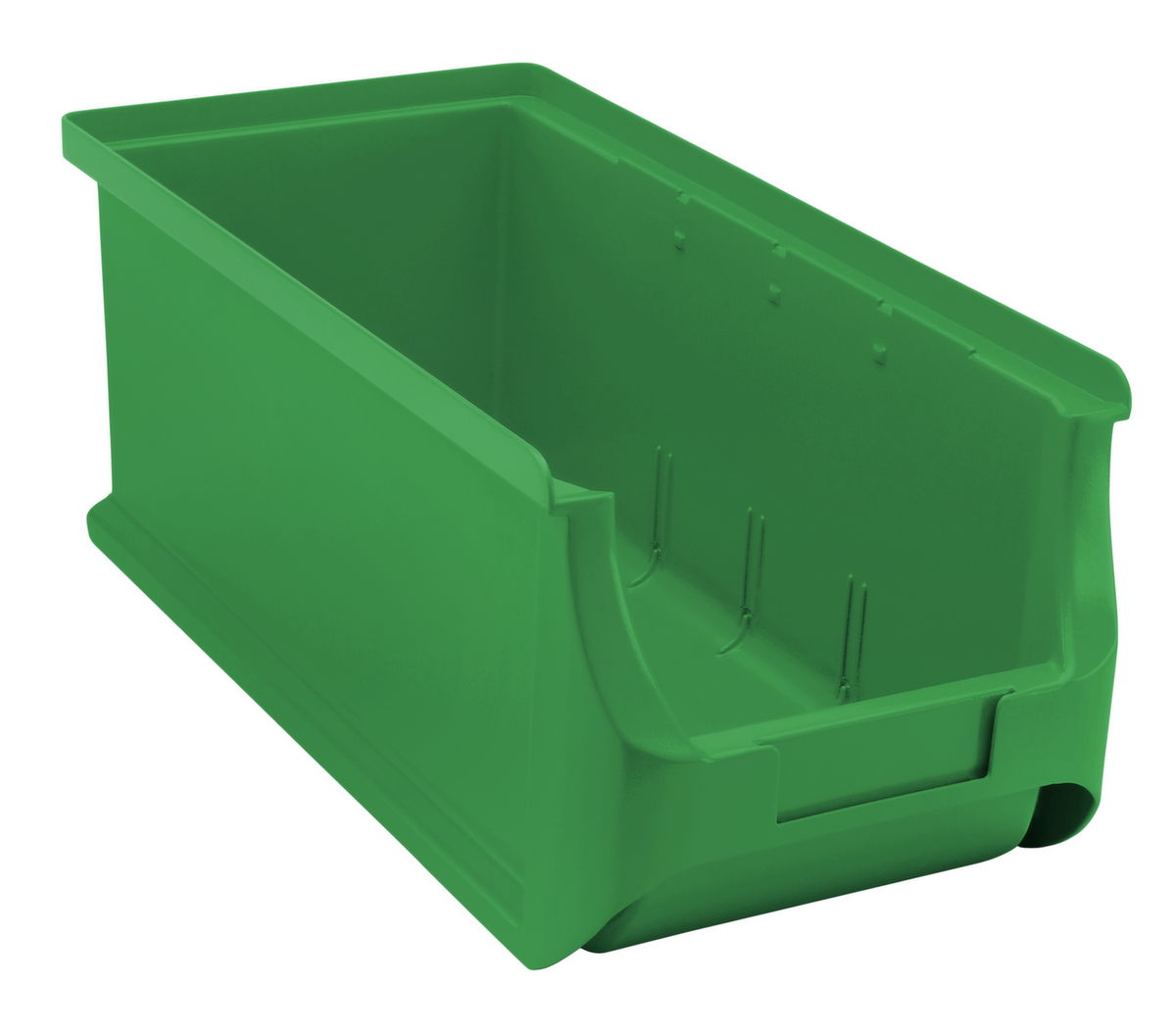 Allit Stapelbarer Sichtlagerkasten ProfiPlus Box 3L, grün, Tiefe 320 mm, Polypropylen Standard 1 ZOOM