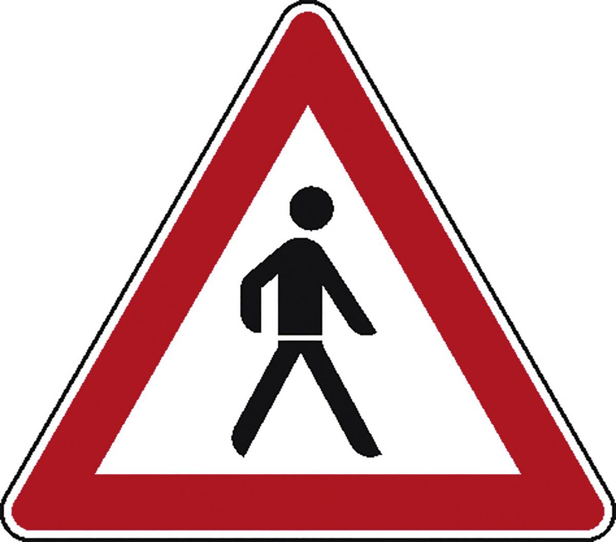 Fußgängerschild SafetyMarking® gemäß StVO Standard 1 ZOOM