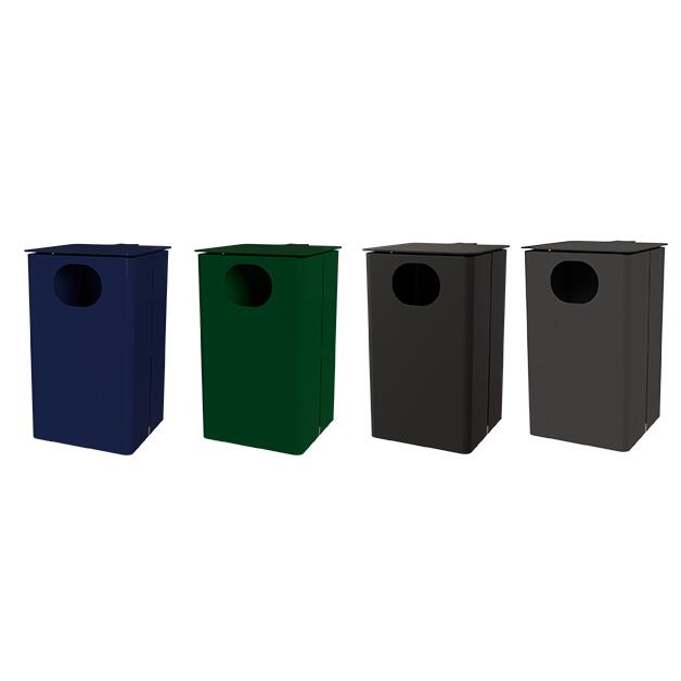 Abfallbehälter mit Schutzdach Standard 1 ZOOM