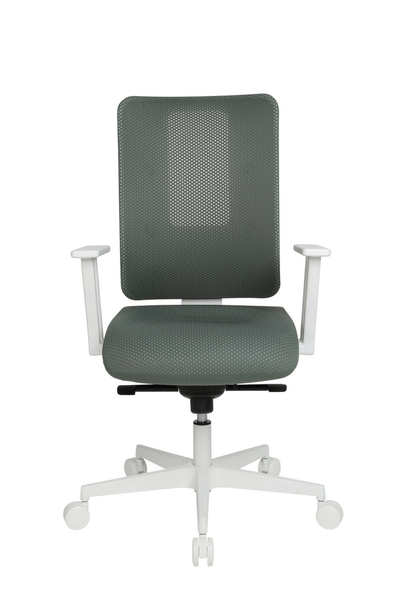 Topstar Bürodrehstuhl Sitness Life 50 mit offenem Rückenträger, Netzrückenlehne mit offenem Rückenträger, graugrün Standard 3 ZOOM
