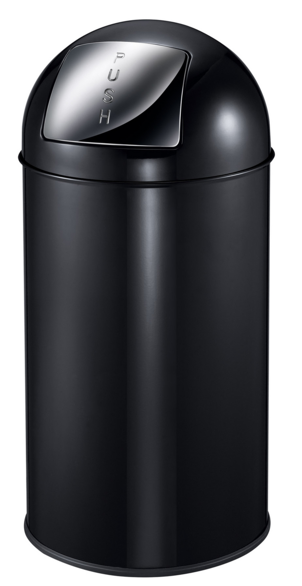 Feuersicherer Abfallbehälter EKO Pushcan, 40 l, schwarz Standard 1 ZOOM