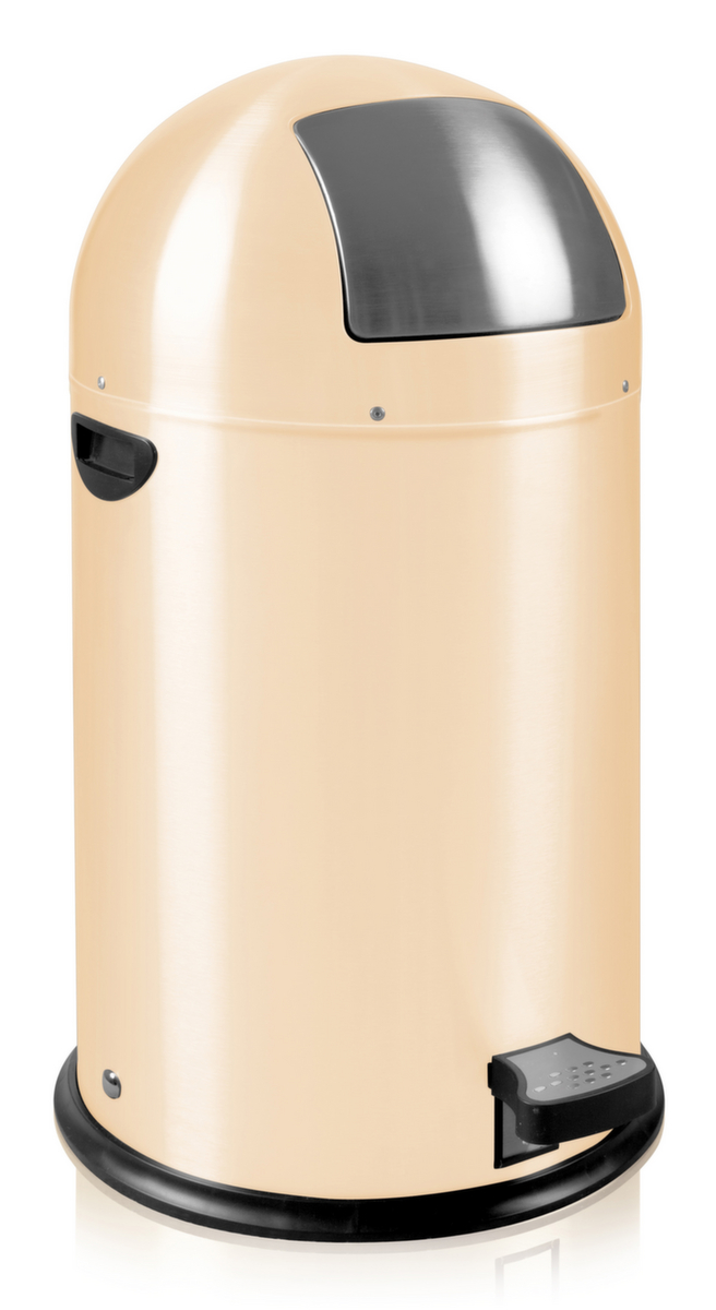 Feuersicherer Abfallbehälter EKO Kickcan, 33 l, creme Standard 1 ZOOM