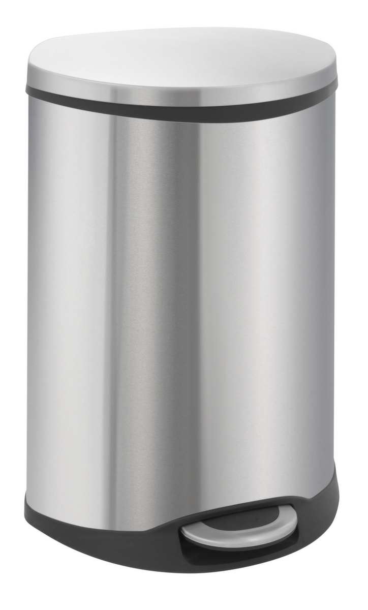 Muschelförmiger Edelstahl-Tretabfallbehälter EKO Shell, 2 x 22 l Standard 1 ZOOM