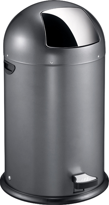 Feuersicherer Abfallbehälter EKO Kickcan, 40 l, grau Standard 1 ZOOM