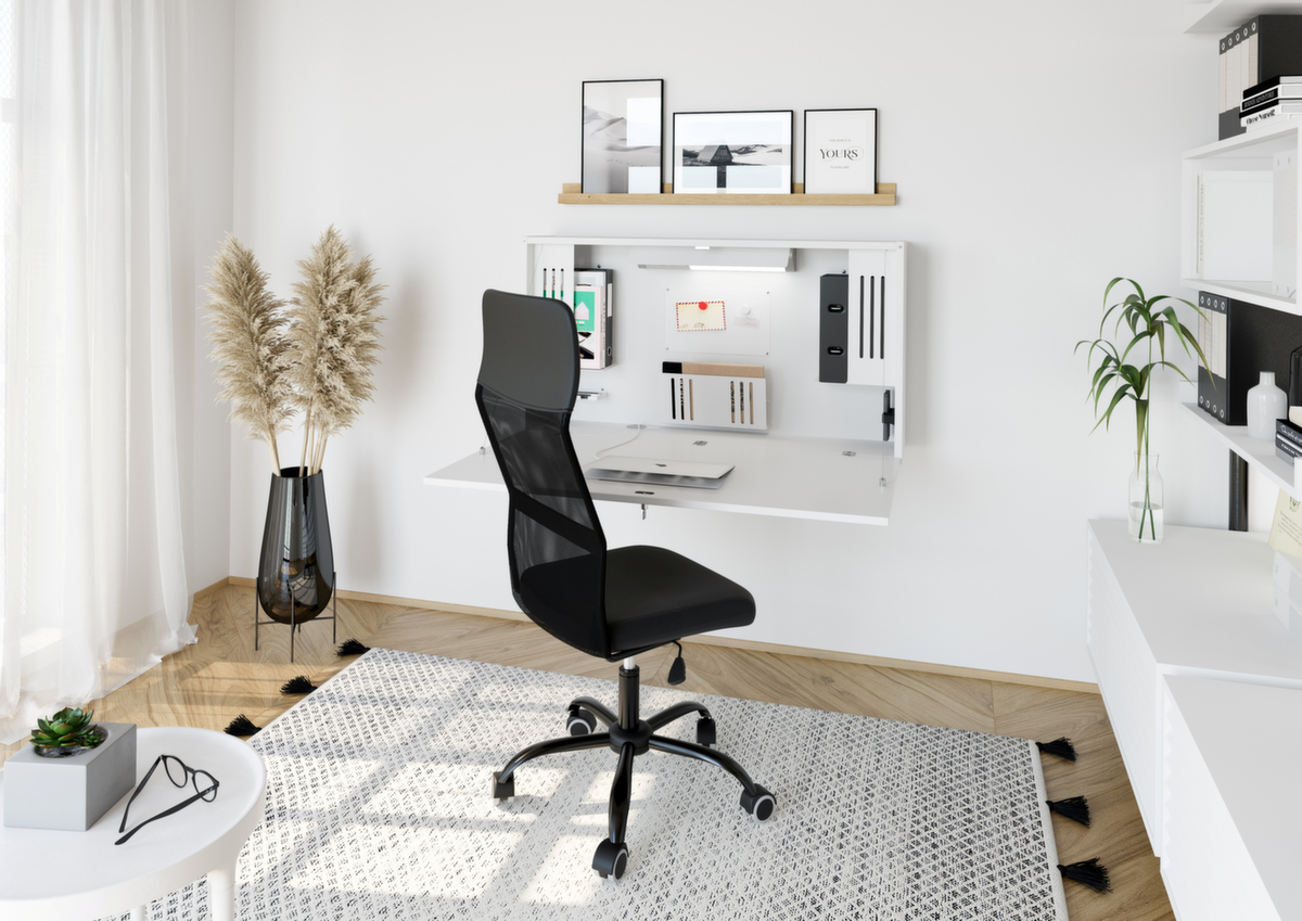 Klappbarer Wandschreibtisch Mini-Office Milieu 1 ZOOM