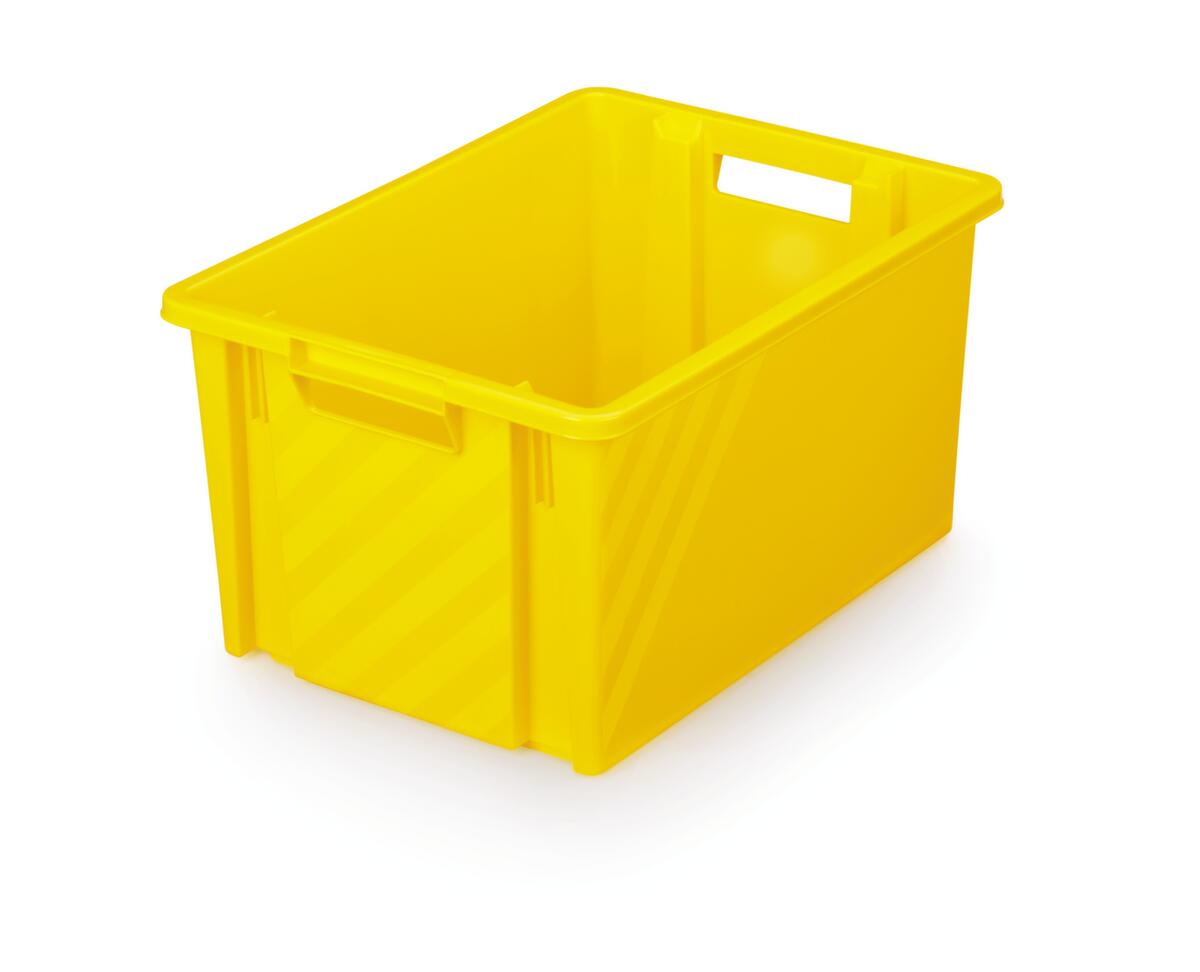 Drehstapelbehälter, gelb, Inhalt 30 l Standard 1 ZOOM