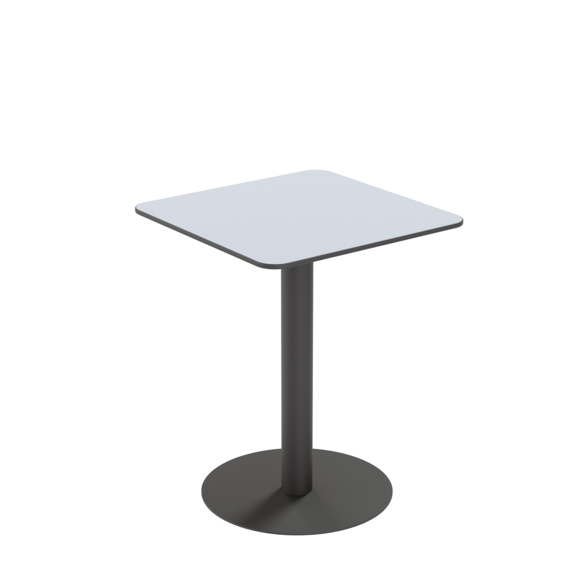 Paperflow Wetterfester Outdoor-Tisch Cross, Breite x Tiefe 600 x 600 mm, Platte grau Standard 1 ZOOM