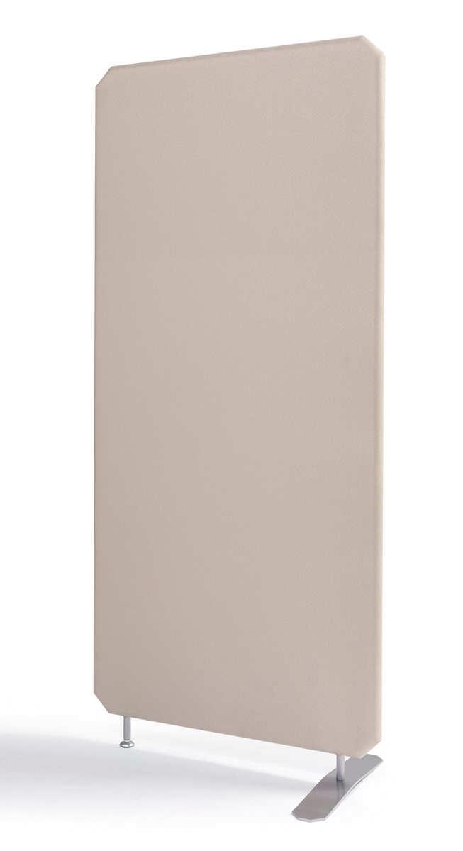Schallabsorbierende Stellwand, Höhe x Breite 1600 x 1000 mm, Wand beige