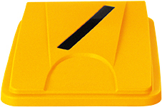 Deckel probbax® für Papier für Wertstoffsammler, gelb Standard 1 ZOOM
