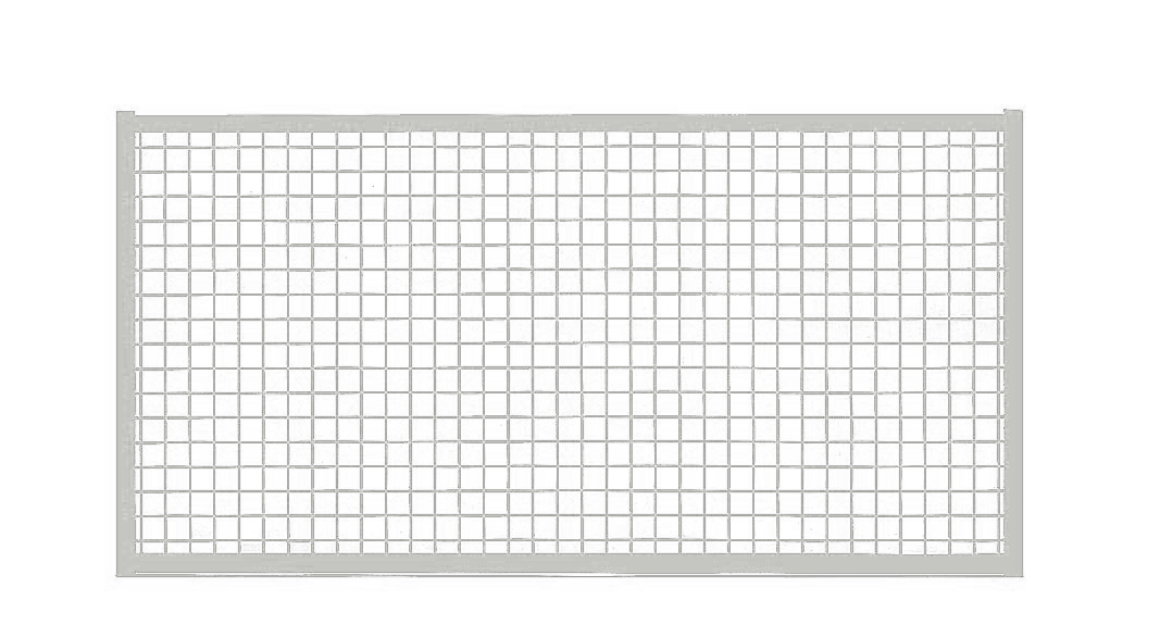Wand-Aufsatzelement für Trennwandsystem, Breite 280 mm
