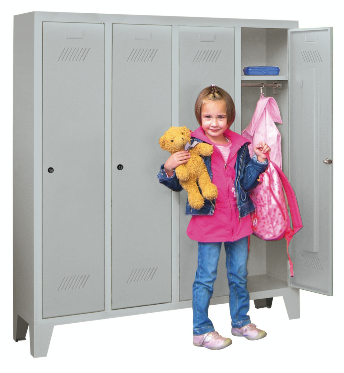 PAVOY Garderobenschrank Basis für Kinder Standard 1 ZOOM