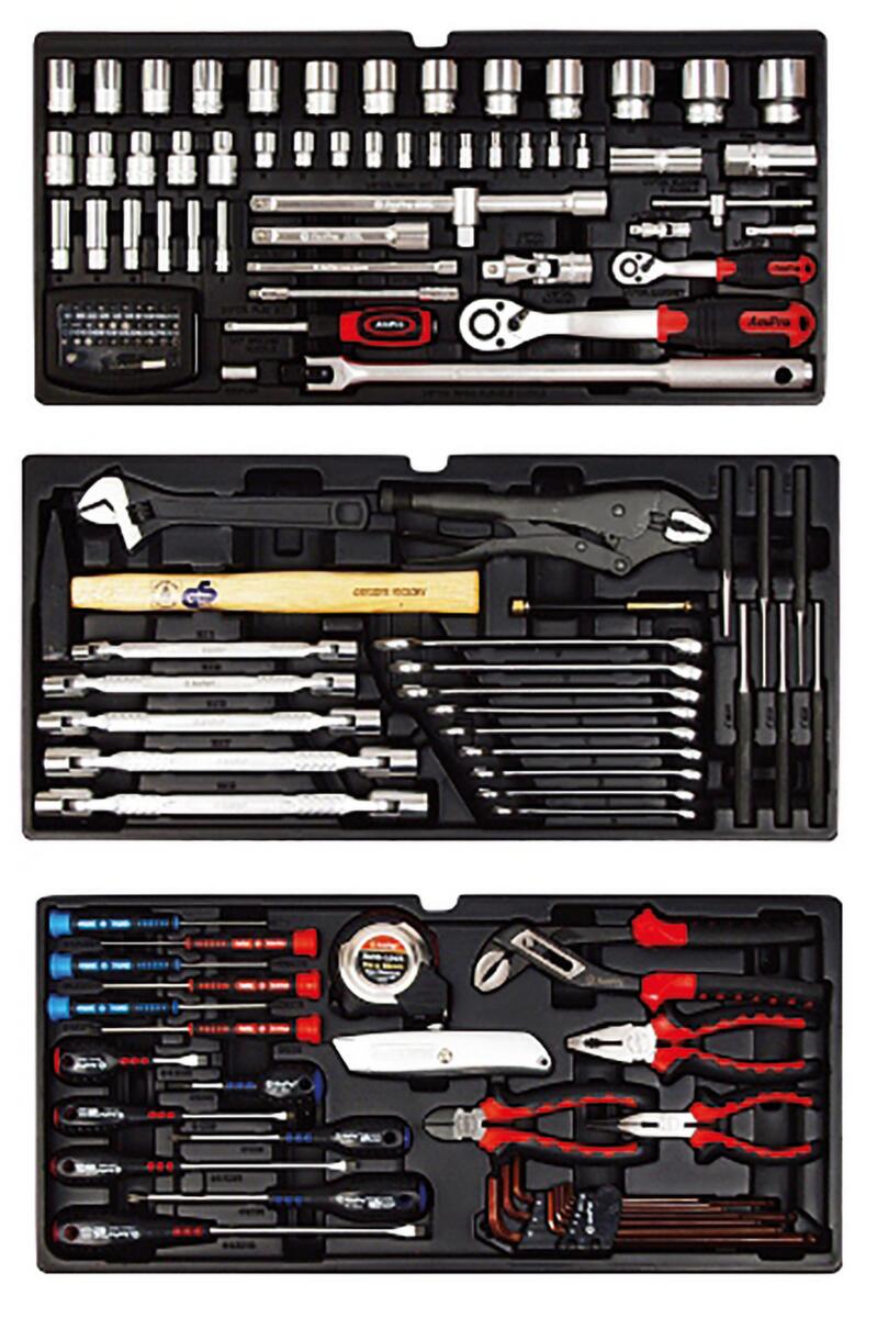 Werkzeugkasten mit 135-teiligem Werkzeugset Detail 1 ZOOM