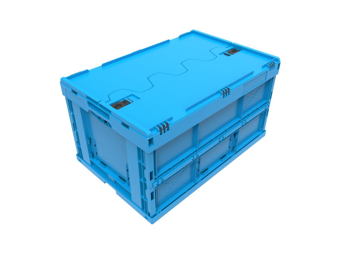 Walther Faltsysteme Faltbox, blau, Inhalt 66 l, Klappdeckel Standard 2 ZOOM