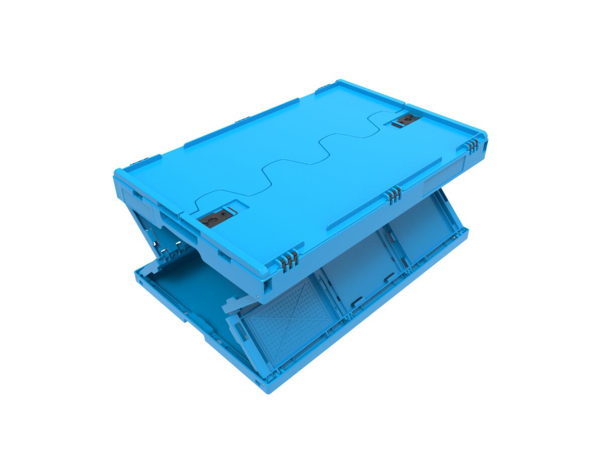 Walther Faltsysteme Faltbox, blau, Inhalt 66 l, Klappdeckel Standard 3 ZOOM
