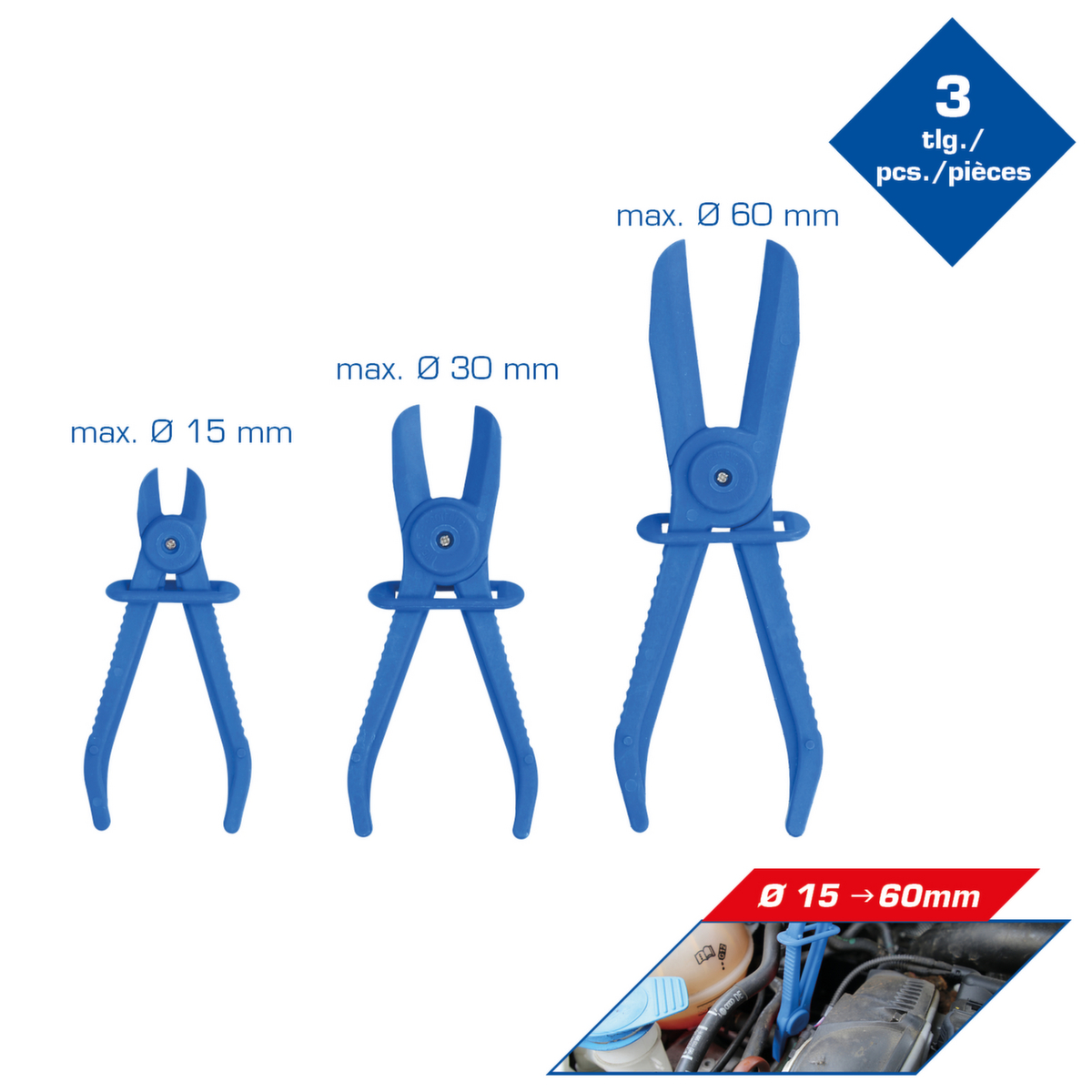 Brilliant Tools Schlauch-Abklemm-Zangen-Satz Standard 2 ZOOM