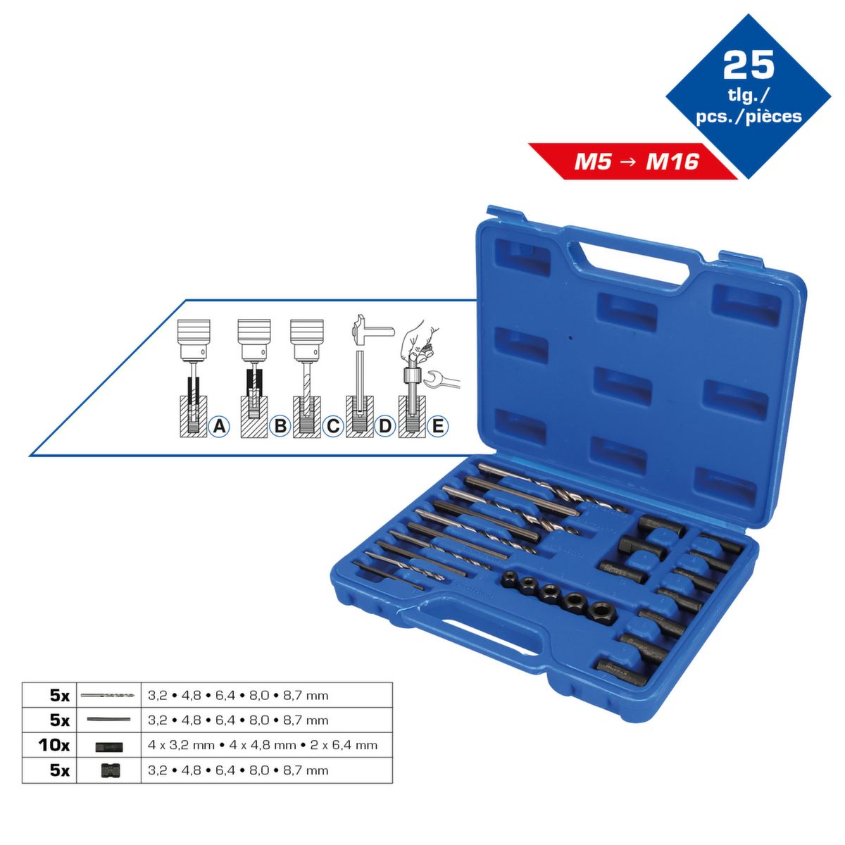 Brilliant Tools HSS Schraubenausdreher-Satz Standard 2 ZOOM
