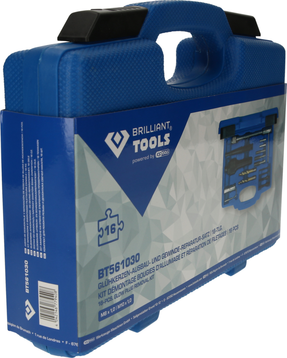 Brilliant Tools Glühkerzen-Ausbau- und Gewinde-Reparatur-Satz Standard 7 ZOOM