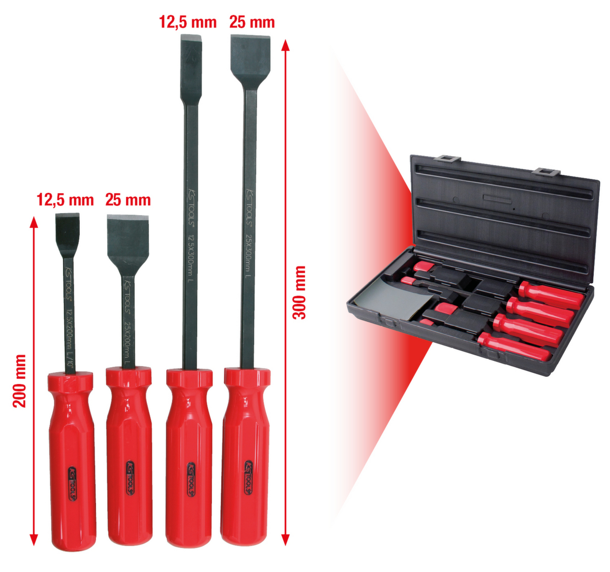 KS Tools Dichtungsschaber-Satz Standard 2 ZOOM