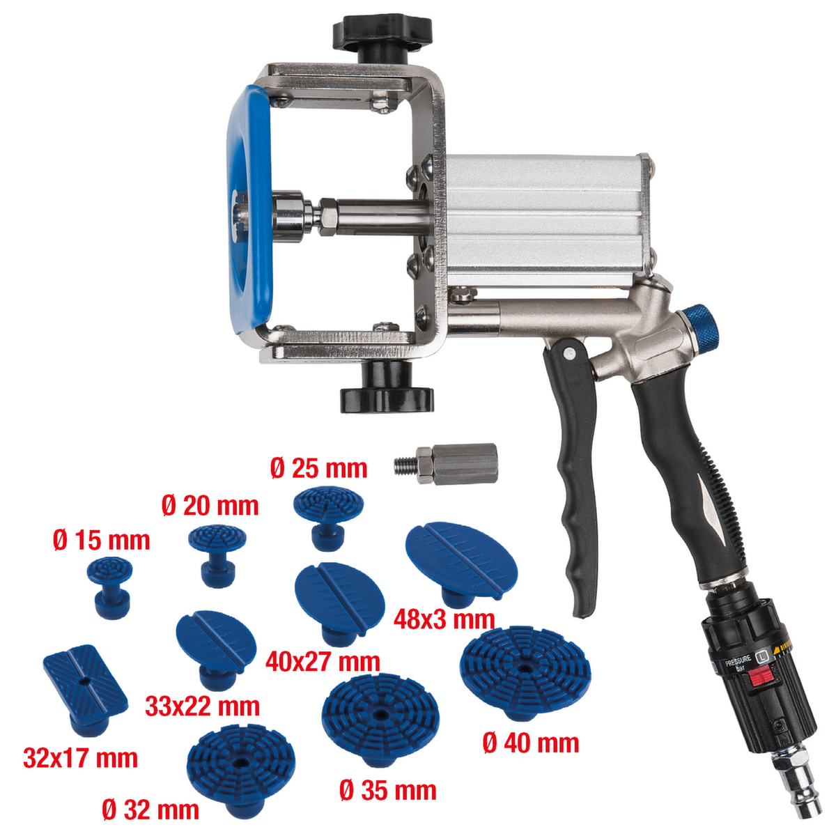 KS Tools Profi-Druckluft-Ausbeul-Auszieher-Satz Standard 3 ZOOM