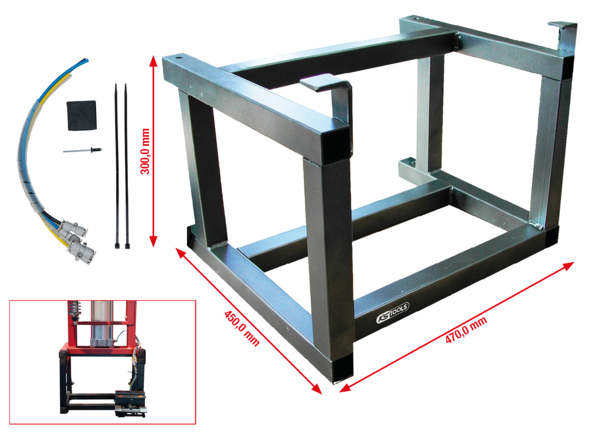 KS Tools Unterstellbock für Druckluft-Stand-Federspanner für 500.8800 Standard 3 ZOOM