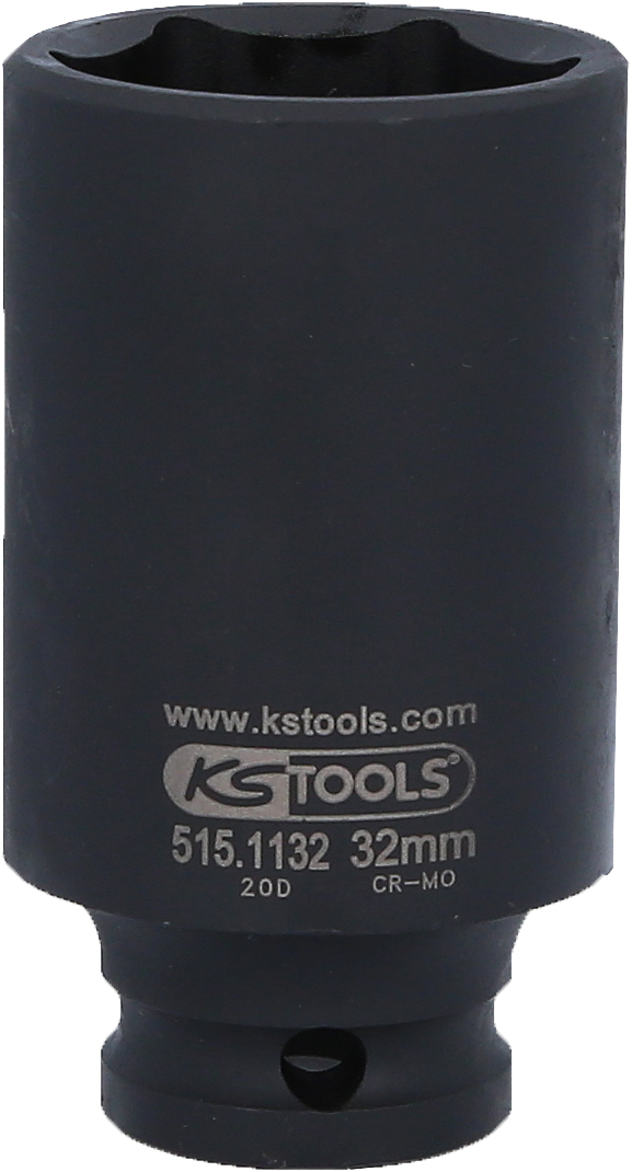KS Tools 1/2" Sechskant-Kraft-Stecknuss Standard 6 ZOOM