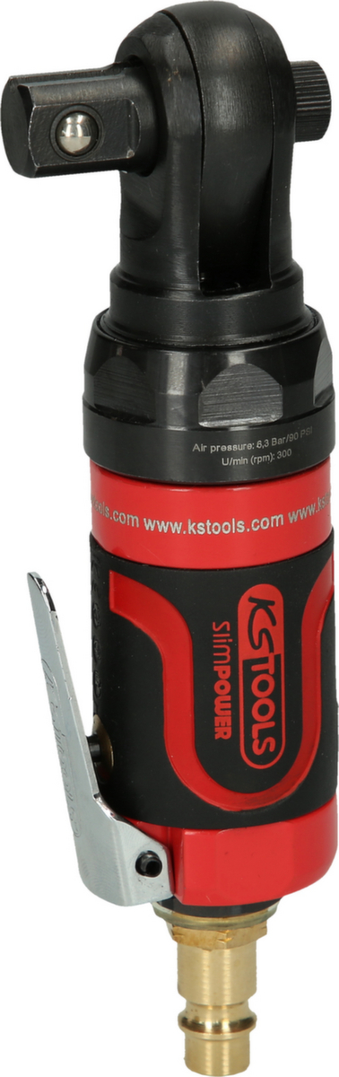 KS Tools 1/2" SlimPOWER Mini-Druckluft-Umschaltratsche 30Nm Standard 5 ZOOM