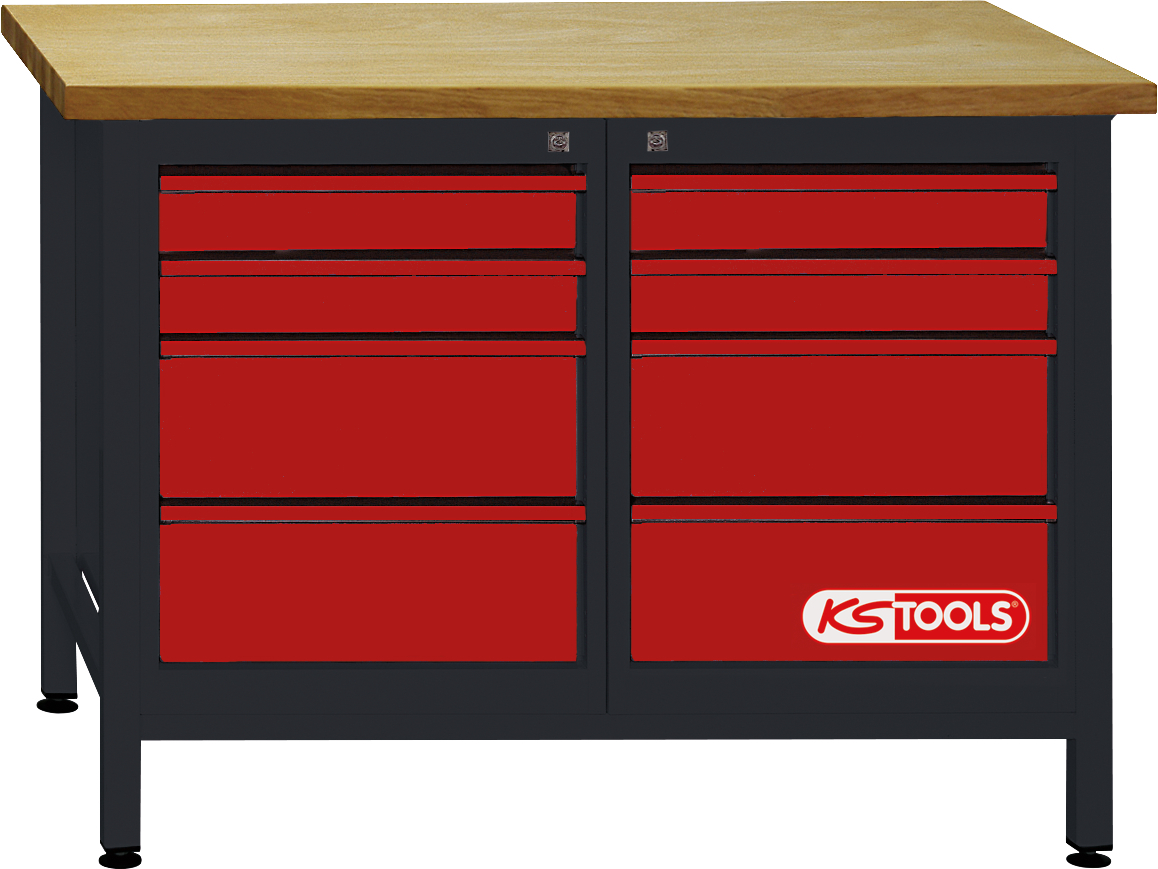 KS Tools Werkbank mit 8 Schubladen Standard 2 ZOOM