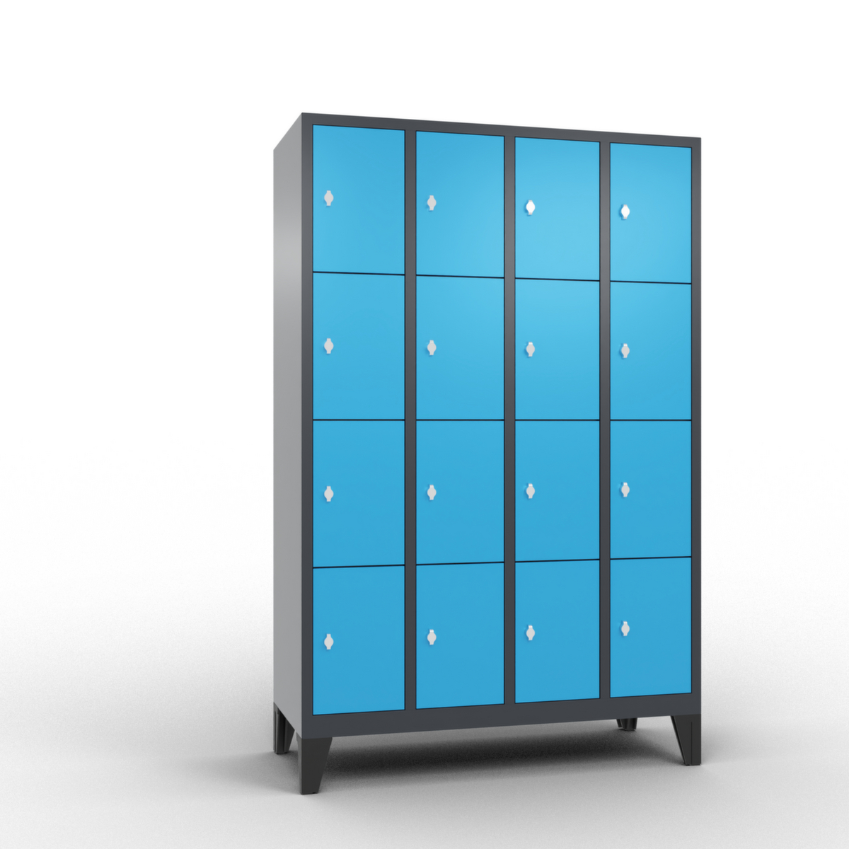 C+P Schließfachschrank Classic, 16 Fächer